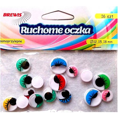 Oczy Brewis ruchome 16szt - 2